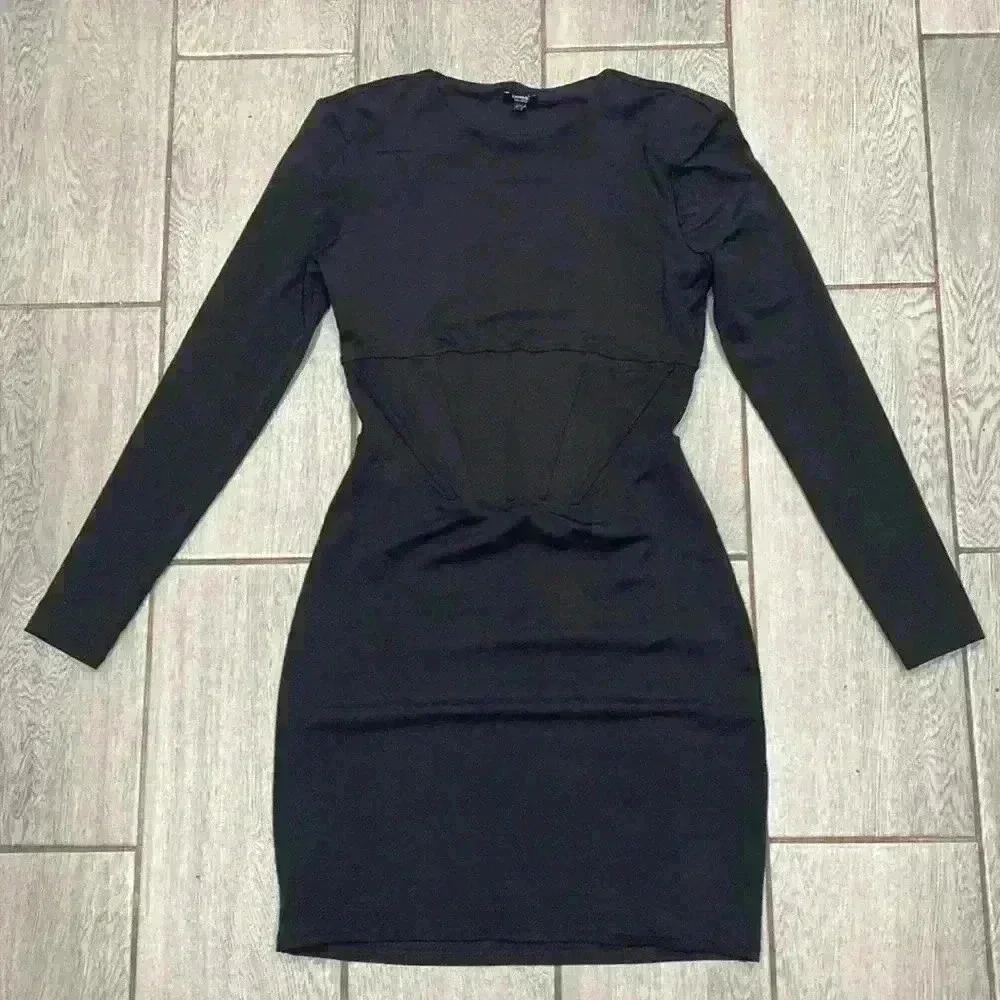 Express Bodycon Corset Dress Black Size XS - Picture 4 of 8